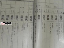 河南罗氏家族世系字谱完整版