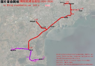 秦皇岛轨道交通线路图