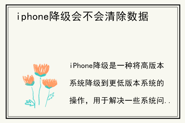 iphone降级会不会清除数据.jpg